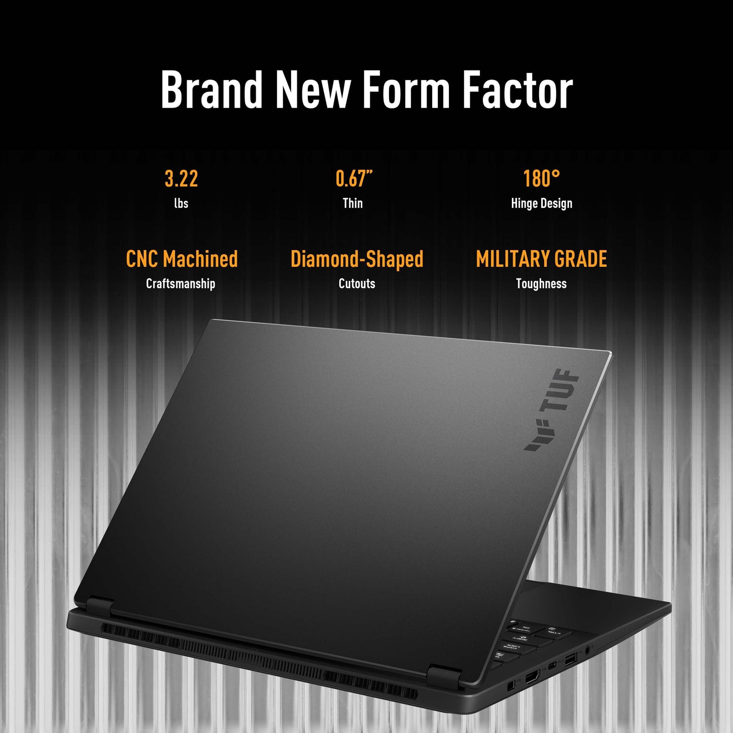 ASUS TUF Gaming A14 Copilot+ PC Gaming Laptop, 14” WQXGA 16:10 165Hz Display, AMD Ryzen™ AI 7 8845HS, NVIDIA® GeForce RTX™ 4050, 16GB LPDDR5X, 512GB PCIe® Gen 4.0 SSD, Wi-Fi 6E, Windows 11 Home