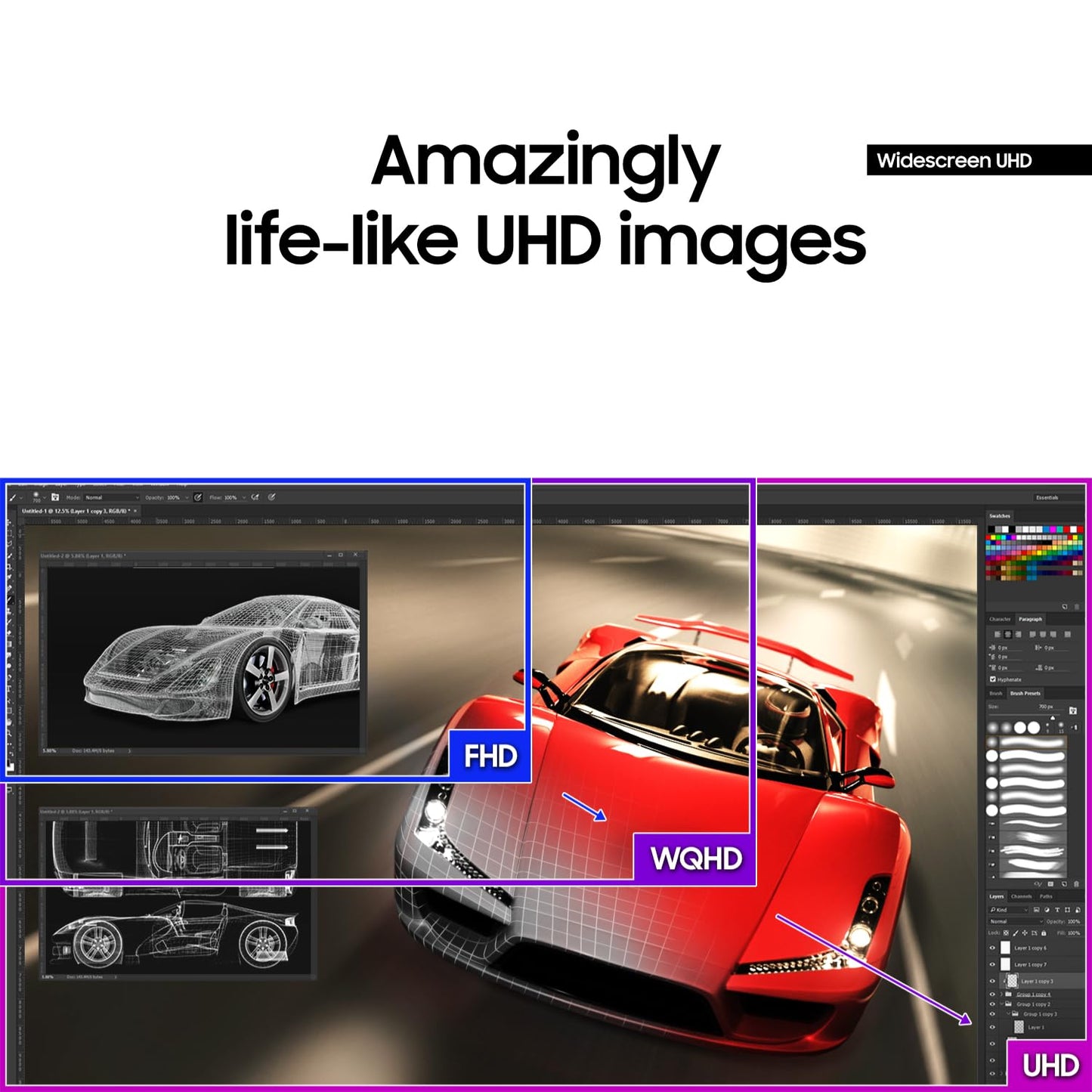 SAMSUNG 32" UJ59 Series 4K UHD (3840x2160) Computer Monitor