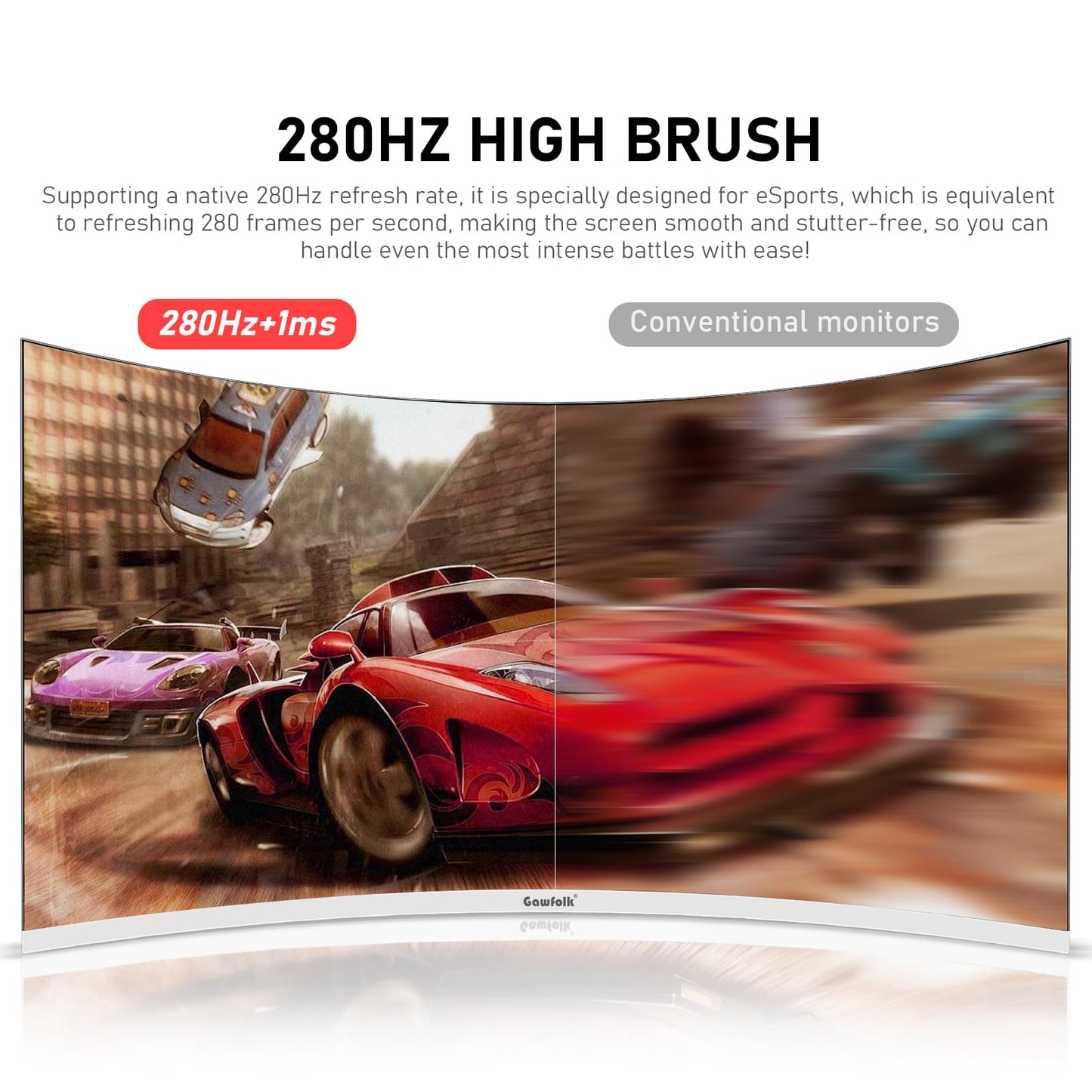 32 inch 2K QHD(2560×1440P) 165Hz Curved Gaming Monitor, PC Screen