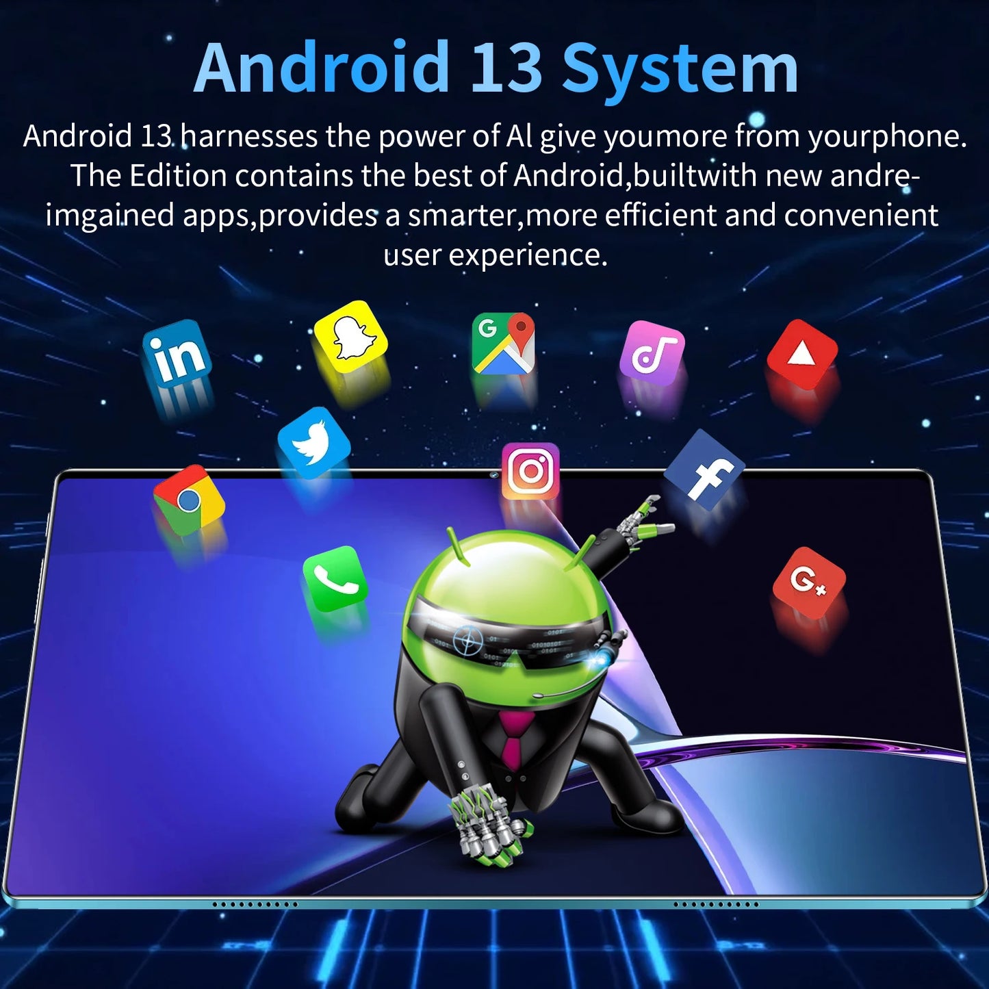 5G 2025 New Global Version 10.36 Inch tablet android 16GB+1TB ROM 16+32MP 12000mAh Android13.0 Dual Sim Card GPS Bluetooth WIFI