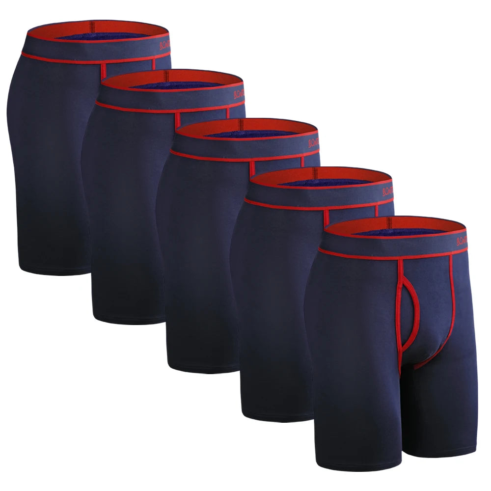 5Pcs Set Boxer Men Underpants Male Cotton Men's Panties Underwear Man Boxershorts Homme High Quality Underware Shorts Calson