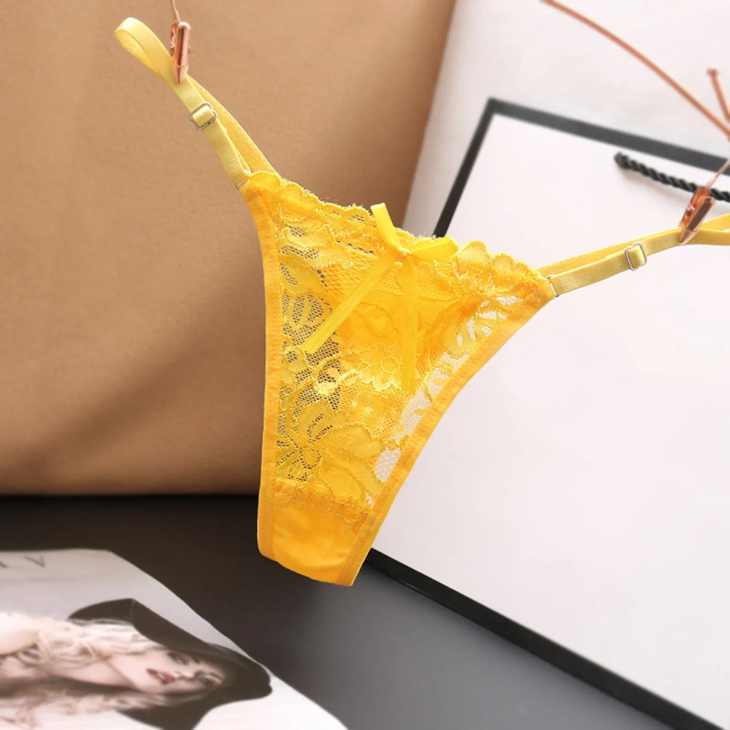 Women Lace Panties Thongs Adjustable Women G-String T-Back Briefs Underwear Ladies Panties Sexy Lingerie Bowknot Tangas стринги
