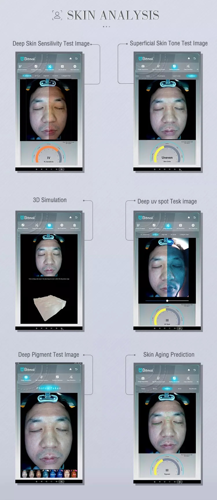 2025 Professional 3D Magic Mirror Skin Analyzer: Advanced Monitor, Detector & Camera for Facial Machines, Perfect for Salon Skin
