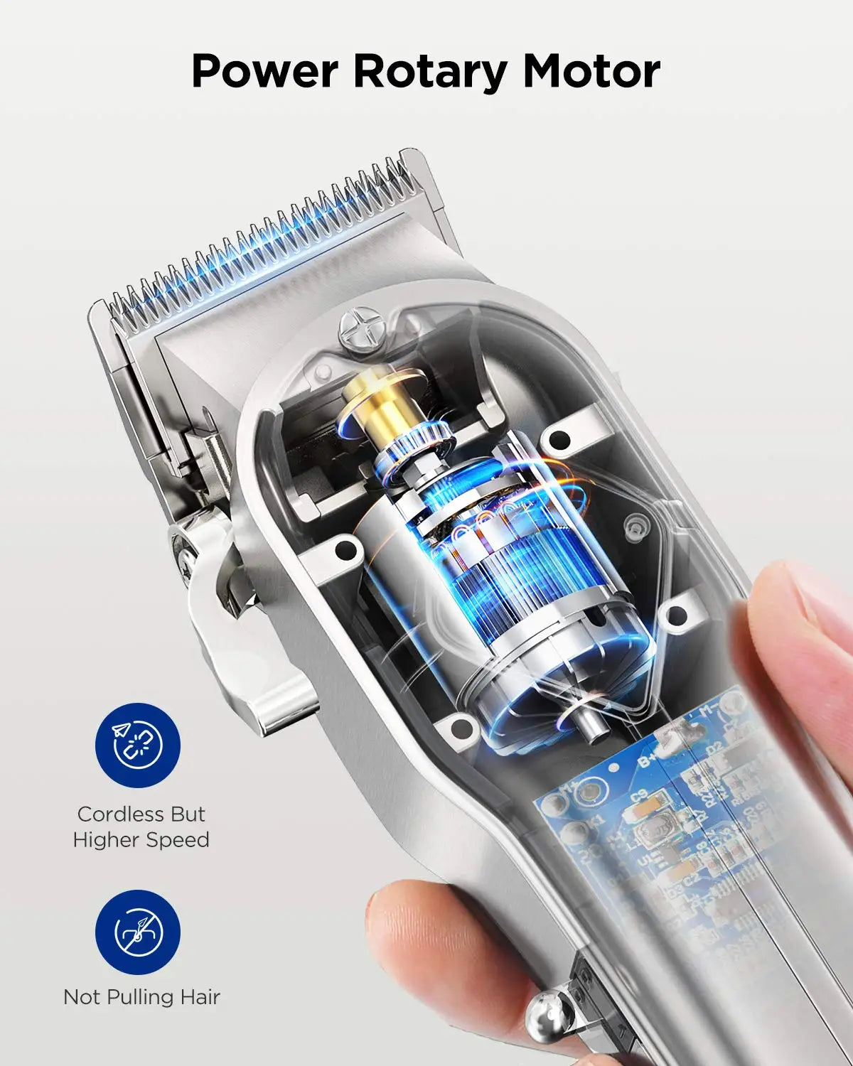 Limural Hair Clippers for Men Professional Hair Cutting Kit Beard Trimmer Barbers Cordless Close Cutting T-Blade Trimmer Kit