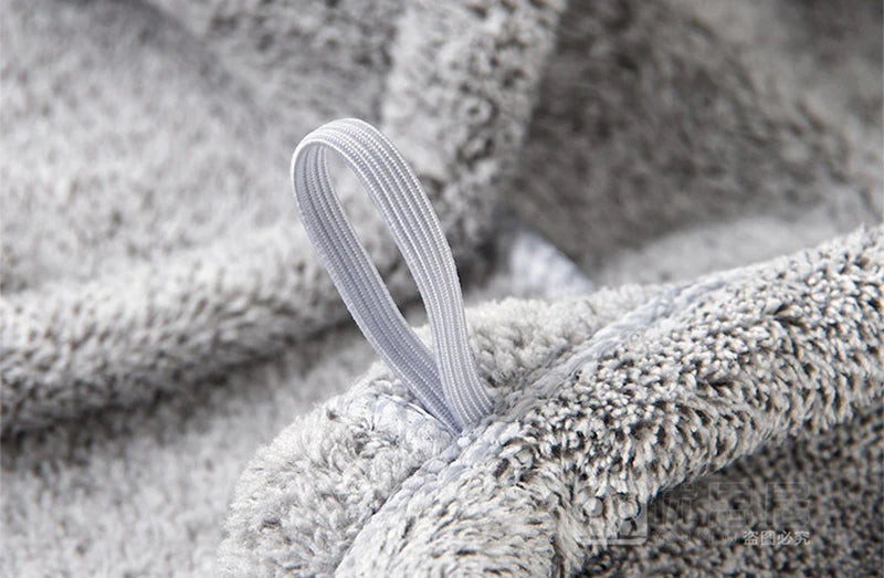 Bamboo Charcoal Fiber Hair Towels Bath Head Turban Wrap Quick Dry Anti-Frizz Hair Towels For Drying Hair Women Girls Bathroom