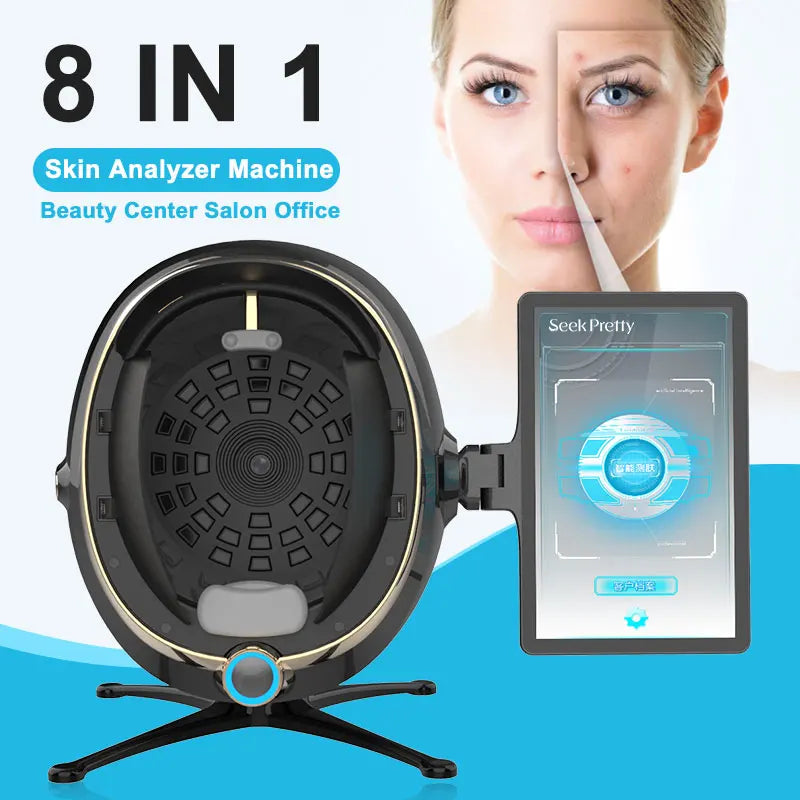 2025 Professional 3D Magic Mirror Skin Analyzer: Advanced Monitor, Detector & Camera for Facial Machines, Perfect for Salon Skin