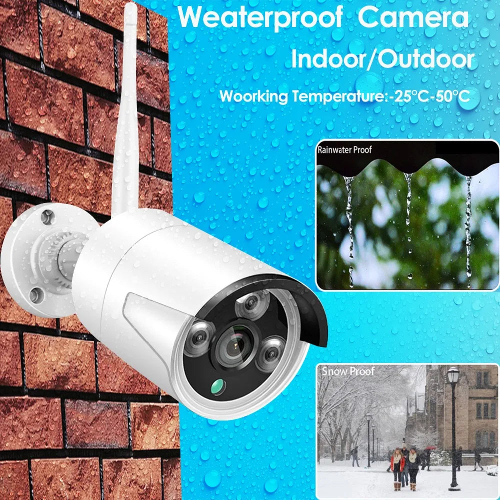 5MP 3MP Wireless IP Waterproof Security 1080P WiFi Audio Camera for Eseecloud IPPRO NVR Recorder CCTV System Kits