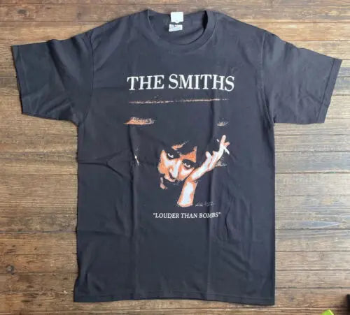 90s The Smiths Salford Lads Club Graphic short sleeve black shirt Short Sleeve Casual Fashion Crew Neck Outdoor