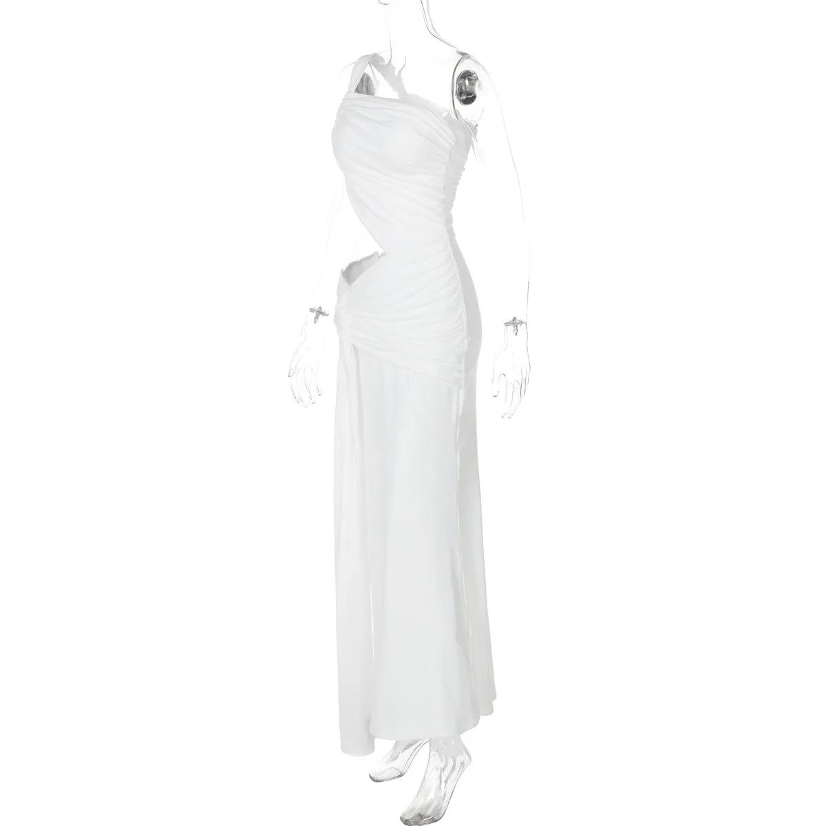 Ladies Summer Elegant Evening Party Dress For Women Sleeveless Backless Hollow Out Sexy Long Dresses Woman Birthday Clubwear