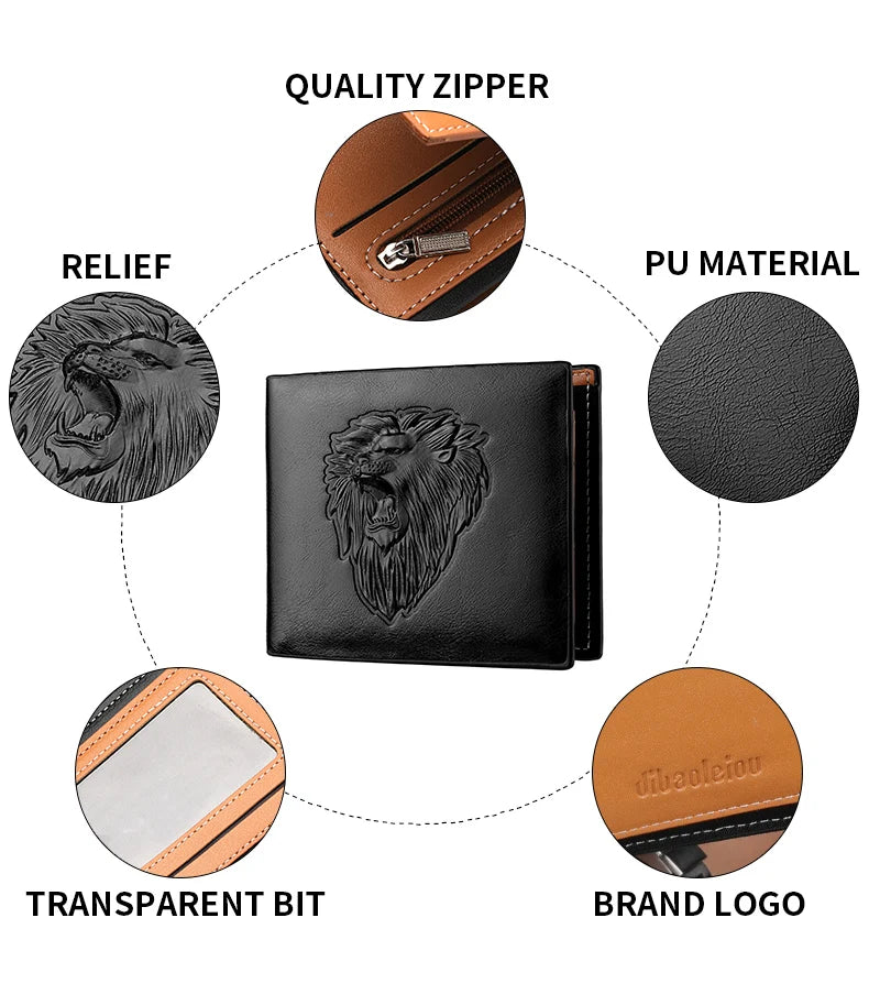Men's PU Leather Wallets Are Fashionable And Personalized. They Are Perfect Gifts for Friends, Fathers or Boyfriends