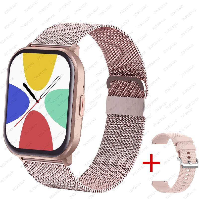 2024 New For Xiaomi Huawei Samsung Smart Watch Men Women Heart Rate Blood Pressure Fitness Tracker Bluetooth Call Smartwatch Man