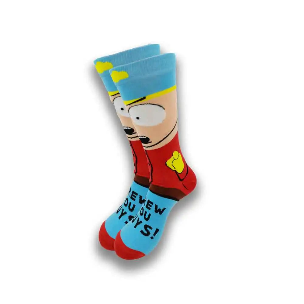 Fashionable design of men's and women's socks in spring and autumn young tube crew socks.