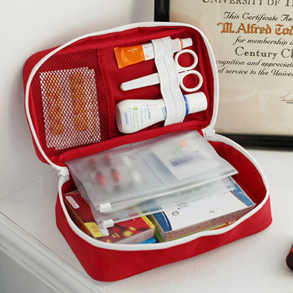 Home Medicine Bag Portable Travel First Aid Kit Medical Emergency Kit Organizer Outdoor Medicine Pill Storage Carrying Case Bag