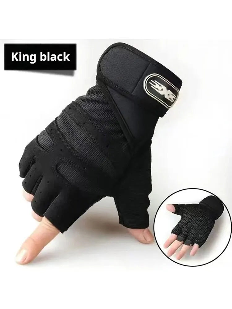 Fitness Gloves Half Finger Sports Tactics Cycling Outdoor Mountaineering Breathable and Wear Resistant Gloves