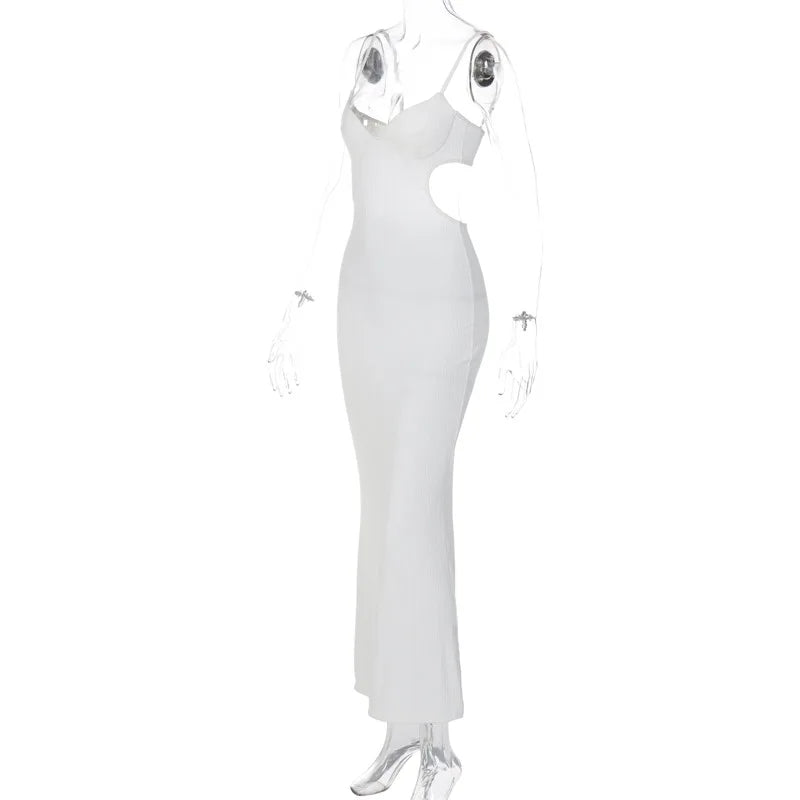 Ladies Summer Elegant Evening Party Dress Women Sleeveless Backless Sexy Bodycon Long Dresses Woman Clothes Birthday Clubwear