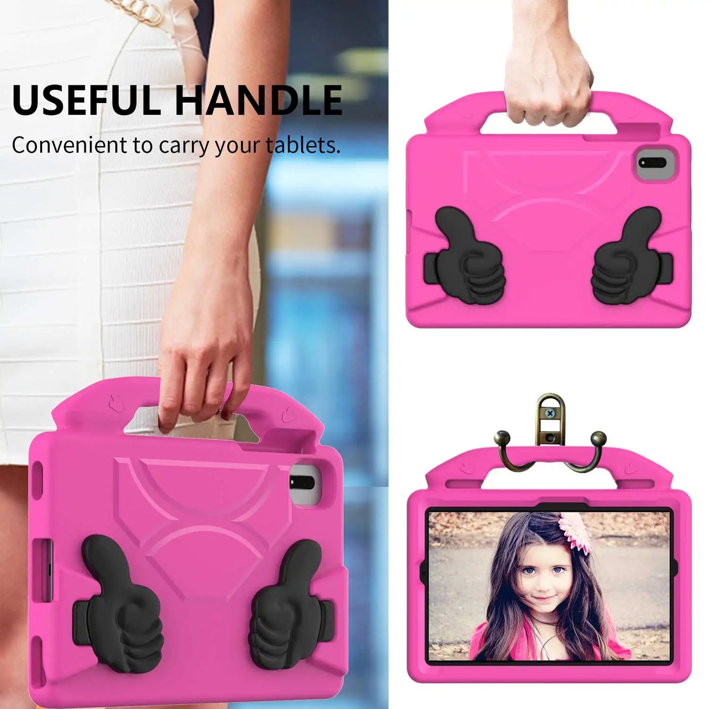 Case for Lenovo Tab P11 Pro 11.5 Inch 2020 2021 Kids Thumbs Up EVA Stand Tablet Cover for P11 Gen 2 2023 Xiaoxin Pad Plus 11.5
