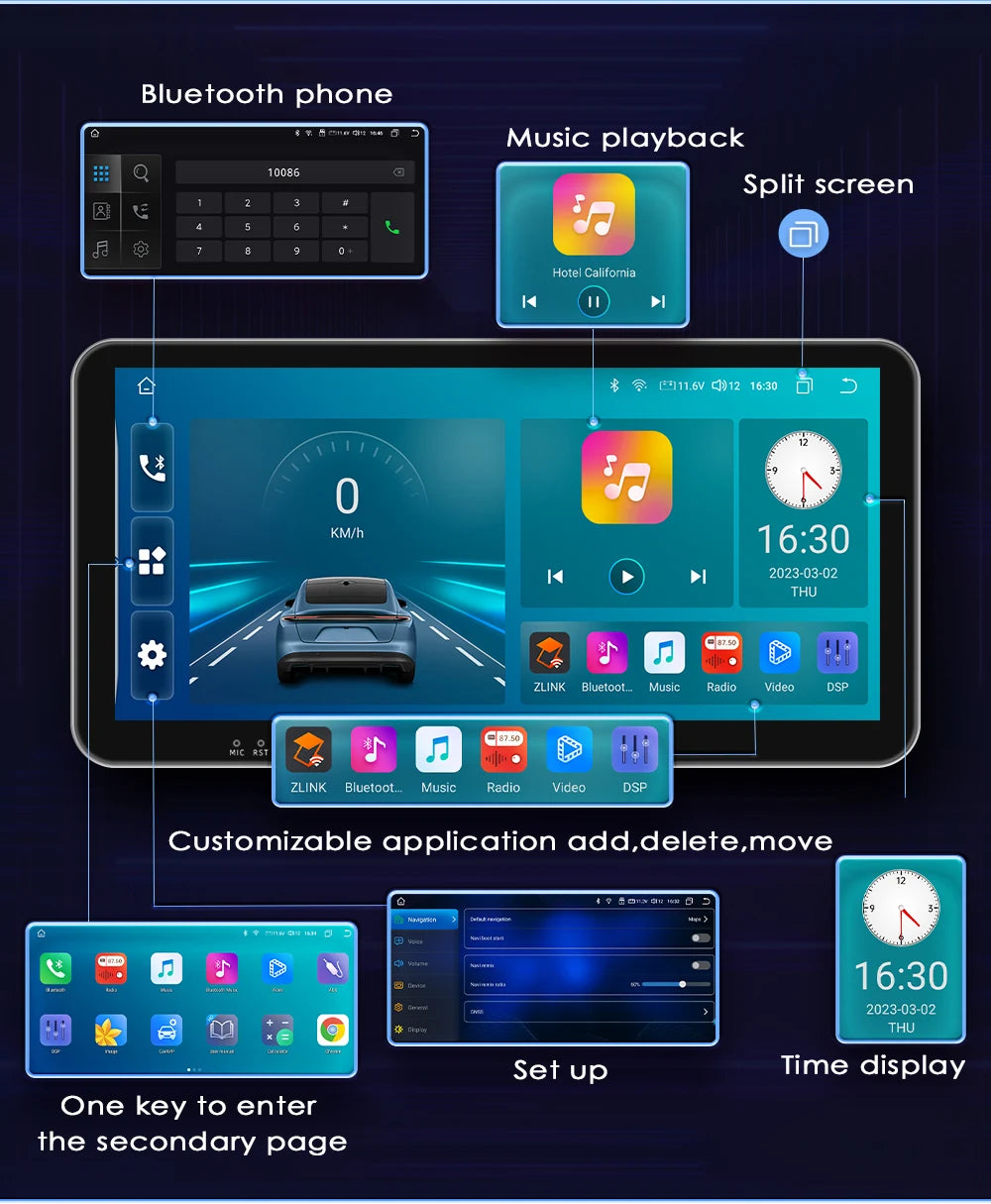 Carplay Android Car Radio For Honda ACCORD 7 2003-2007 Multimedia player GPS Navi Stereo 7862 Autoradio 2din Diesel screen 4G BT