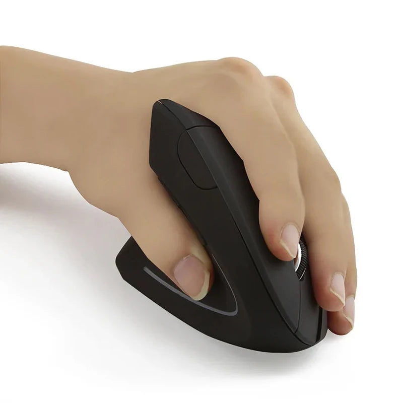 Left Right Hand Mouse Vertical Ergonomic Wireless with Bluetooth Double Mode Mouse Computer PC Mice Rechargeable Gaming Mouse