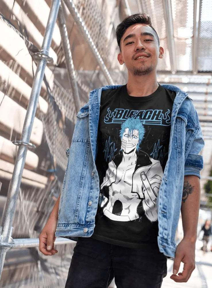 Bleach Ichigo Kurosaki T-shirt Manga Strip Horror Anime Gift Shirt Tee All Size