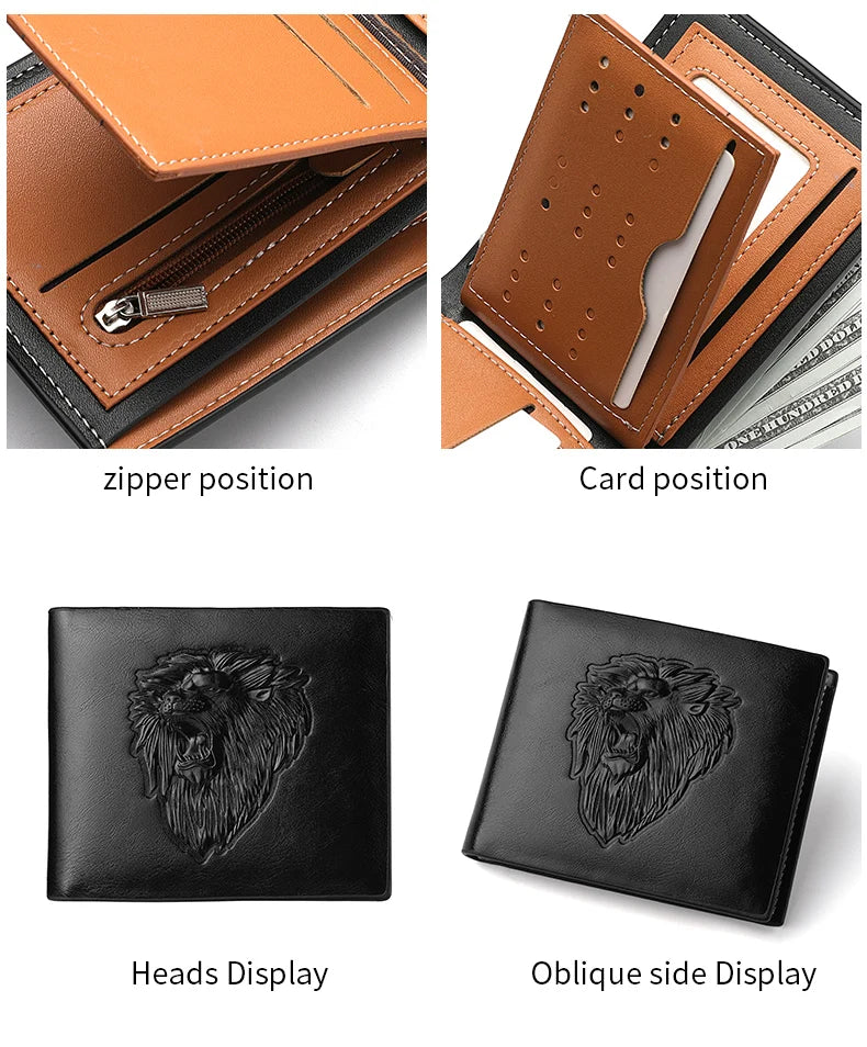 Men's PU Leather Wallets Are Fashionable And Personalized. They Are Perfect Gifts for Friends, Fathers or Boyfriends