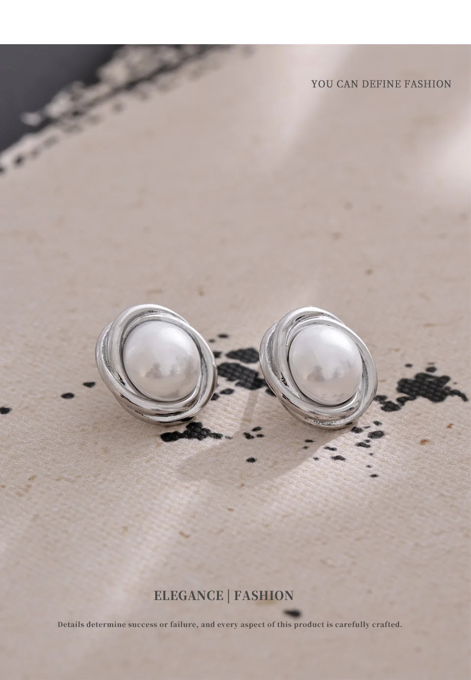 NiNice Earrings Vintage Stainless Steel Imitation Pearl Flower PVD Plating Popular Jewelry Gifts New Wholesale
