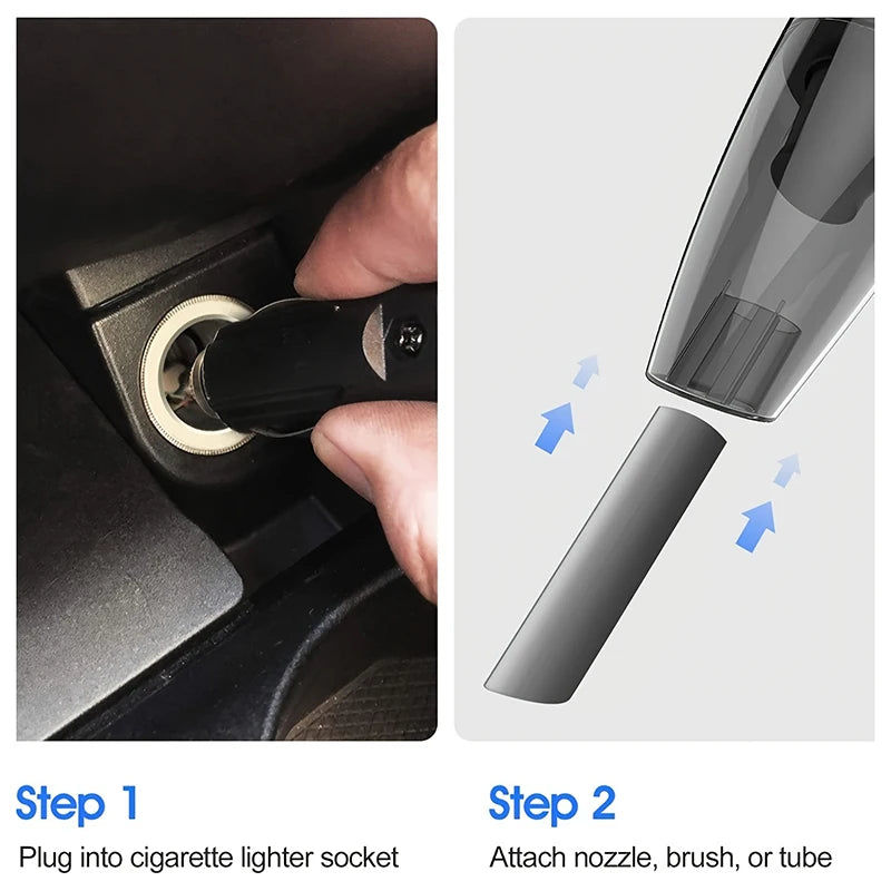 Xiaomi 180W Car Vacuum Cleaner Wireless Handheld High Power Vacuum Cleaner USB Charging Clean Machine Suitable For Home Pet Hair