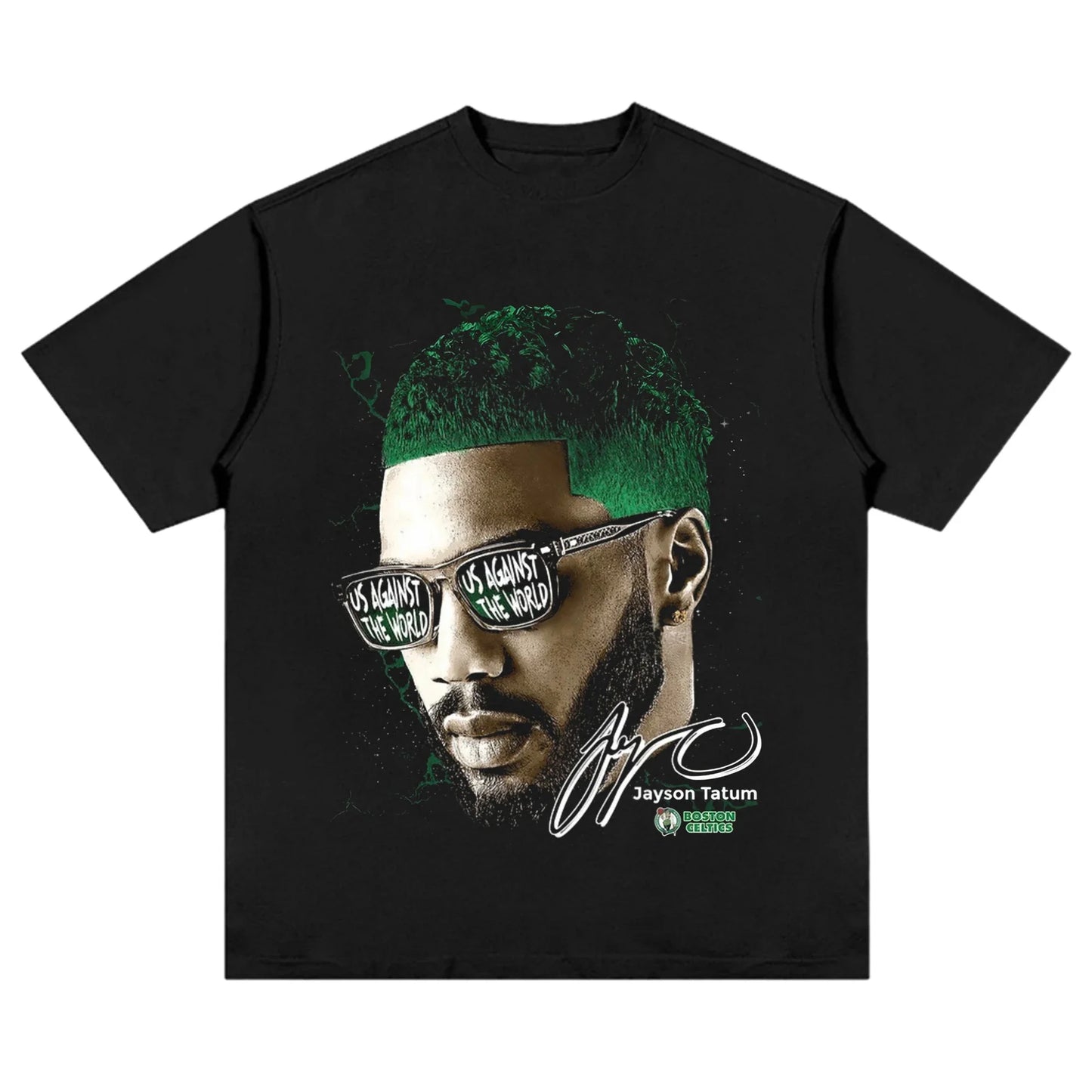American Professional Basketball Star Pattern Printed T-shirt Trend Casual Loose 100% Cotton Round Neck Short-sleeved T-shirt