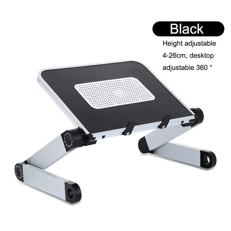 Laptop Desk Stand Portable Aluminum Computer Table Bracket with Radiator Adjustable Notebook Folding Holder Desk Cooling Stand