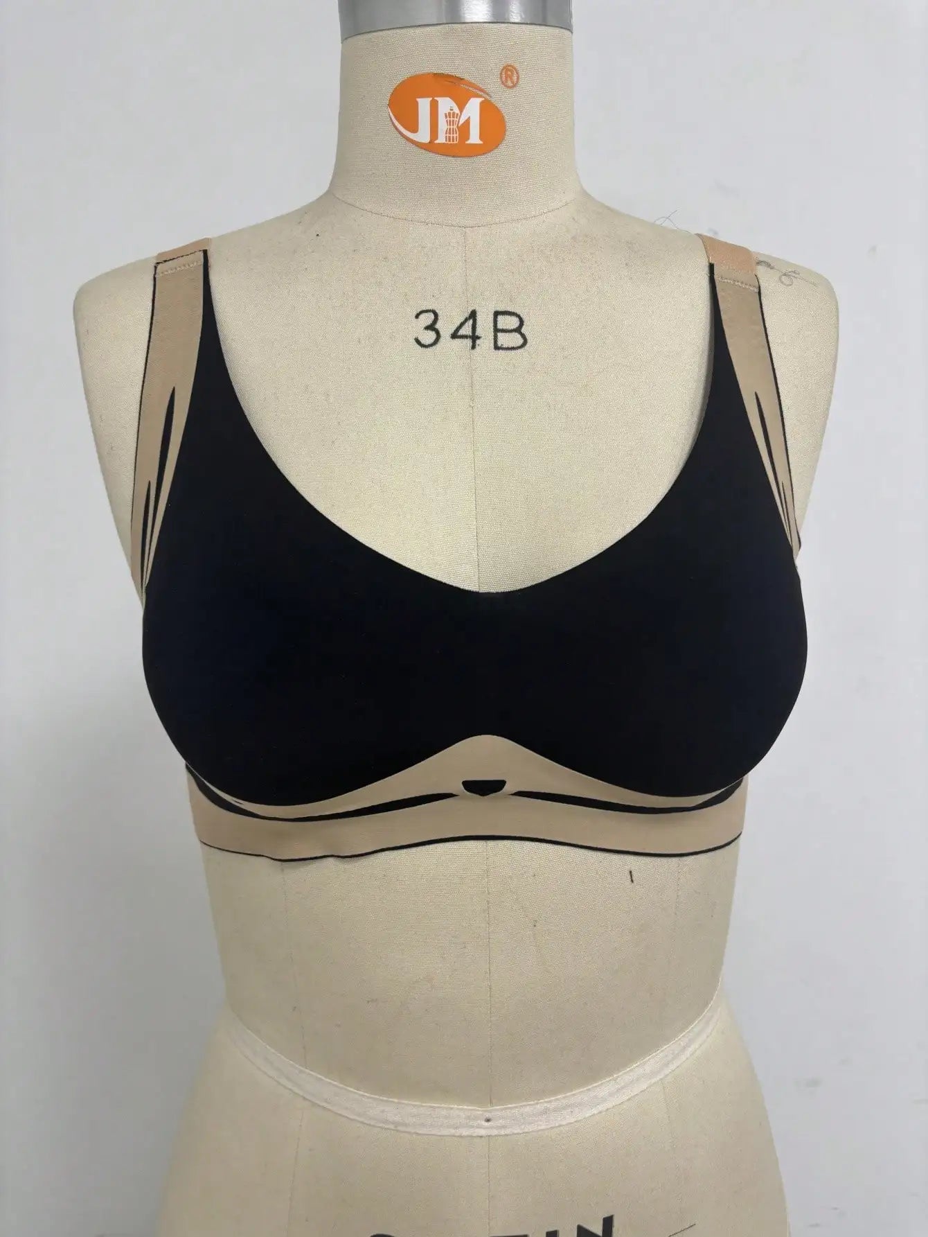 Powerful Push-up Seamless Bra,Push up Bra for large breasts to look smaller without a steel ring,with a back button for comfort
