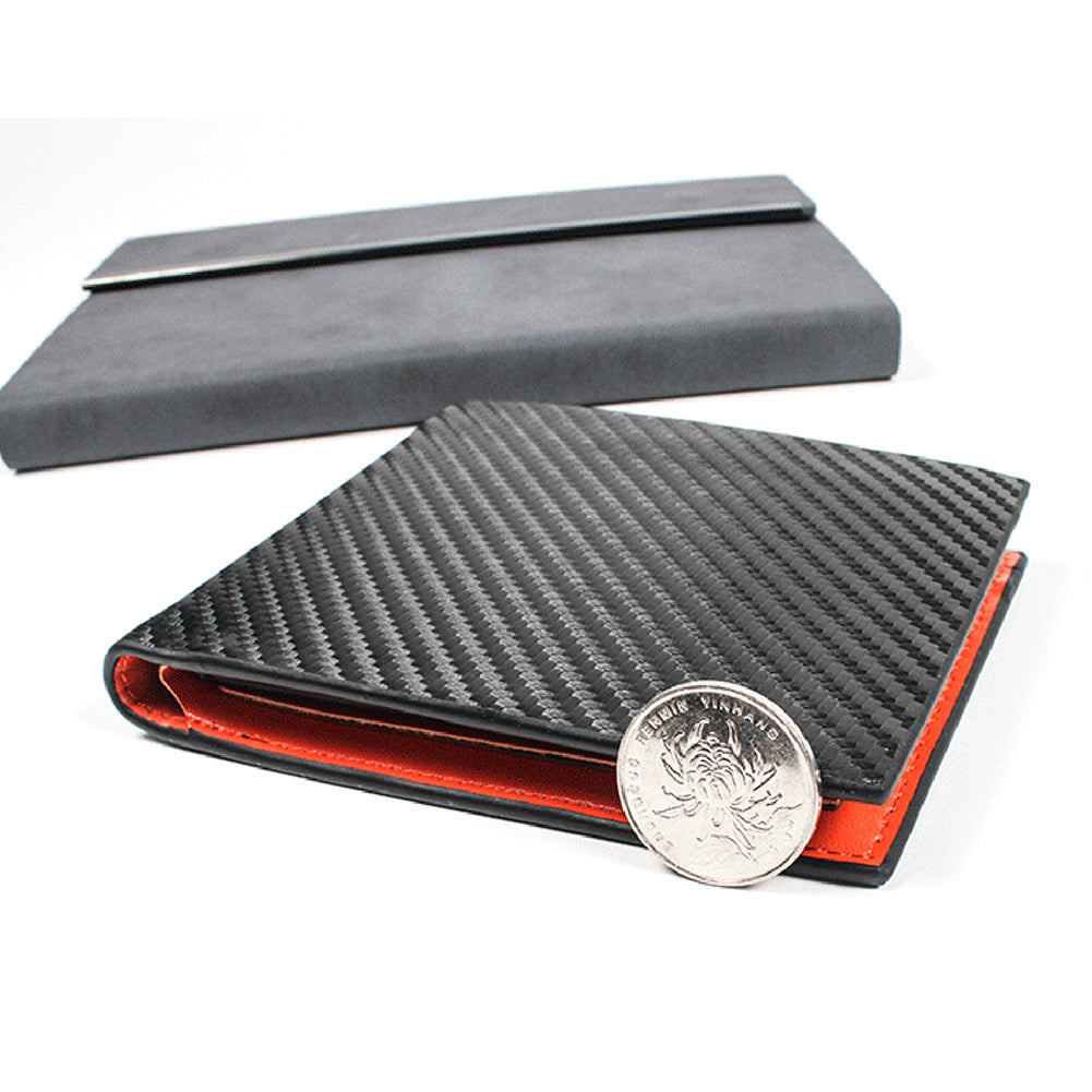 2023 New Men's Business Leather Wallet Super Multi-Card Position Coin Pocket RFID Credit Card Holder Coin Pocket Luxury Purse