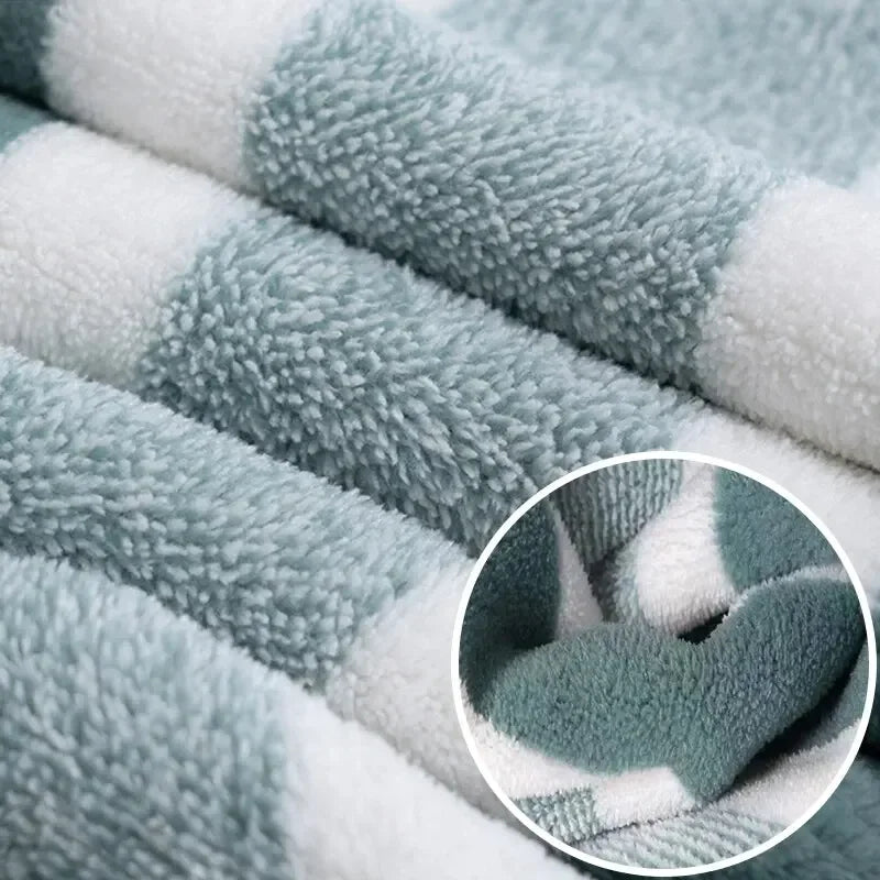 Striped Pattern Towel Set Soft Face Towel Bath Towel Quick Drying Absorbent Towels For Bathroom