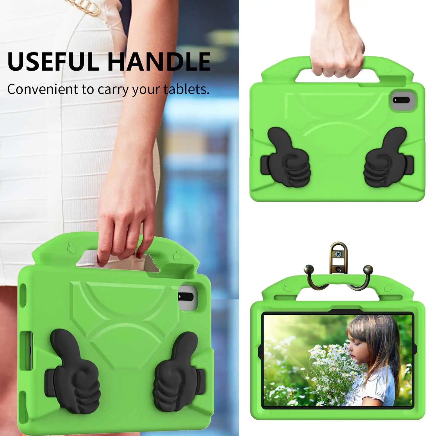 Case for Lenovo Tab P11 Pro 11.5 Inch 2020 2021 Kids Thumbs Up EVA Stand Tablet Cover for P11 Gen 2 2023 Xiaoxin Pad Plus 11.5