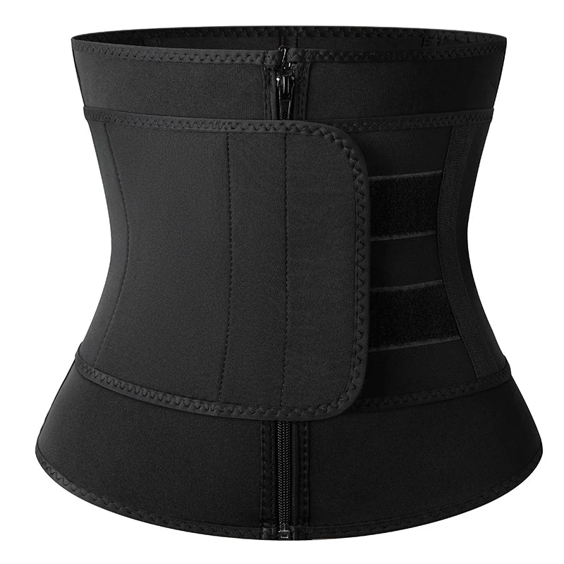 Qtree Men Workout Waist Trainer Tummy Slimming Sheath Sauna Body Shaper Trimmer Belt Abs Abdomen Mens Shapewear Weight Loss