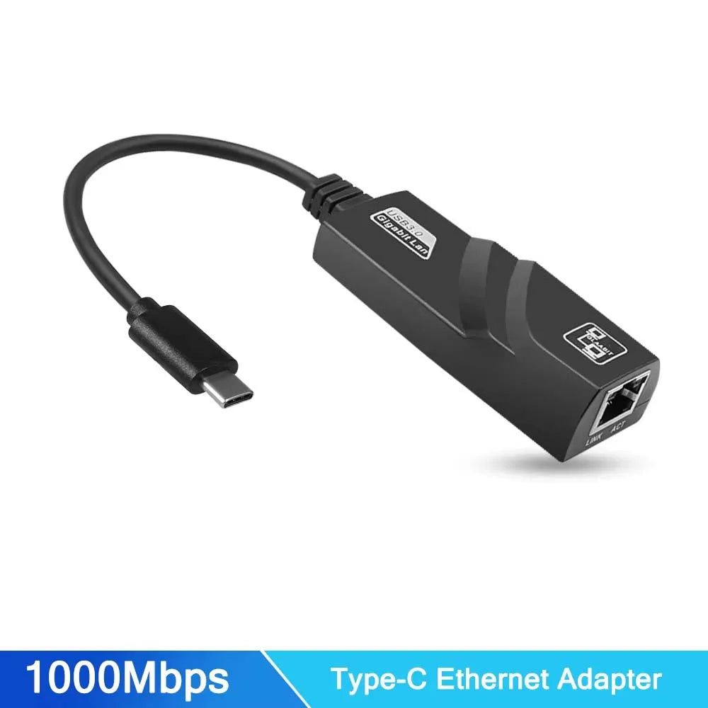 USB Gigabit Ethernet Adapter 2500Mbps USB 3.0 Network Card to RJ45 Lan Driver Free For Desktops Laptop Macbook PC Accessories