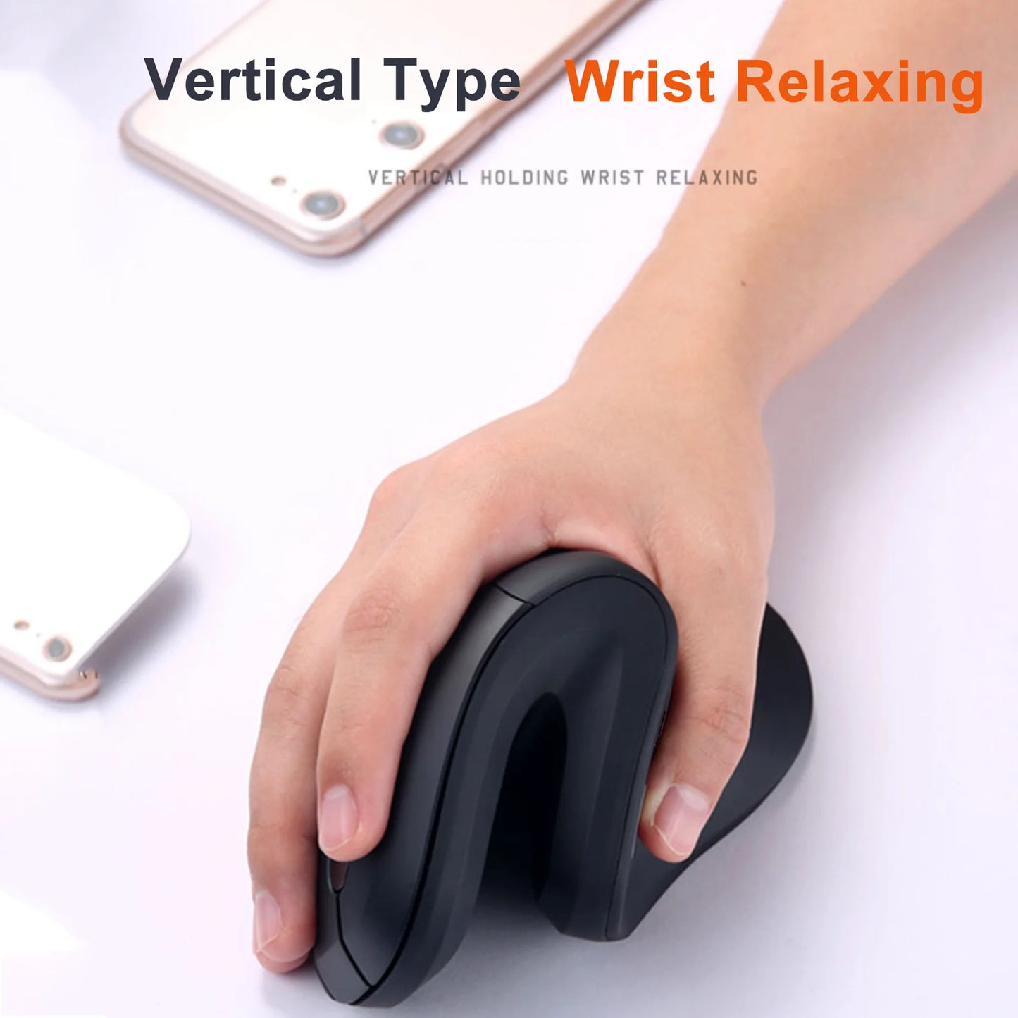 CHYI Vertical Wireless Mouse USB 2.4G Optical Gaming Mice Comfortable Ergonomic Wrist-care Charging Mause Wired Mouse For Laptop
