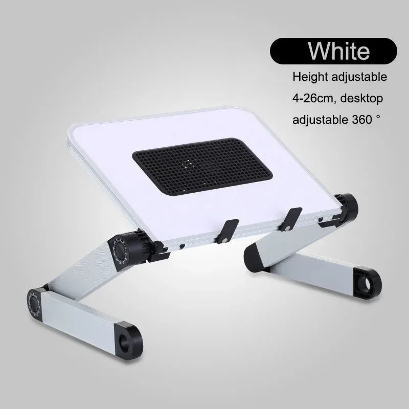Laptop Desk Stand Portable Aluminum Computer Table Bracket with Radiator Adjustable Notebook Folding Holder Desk Cooling Stand