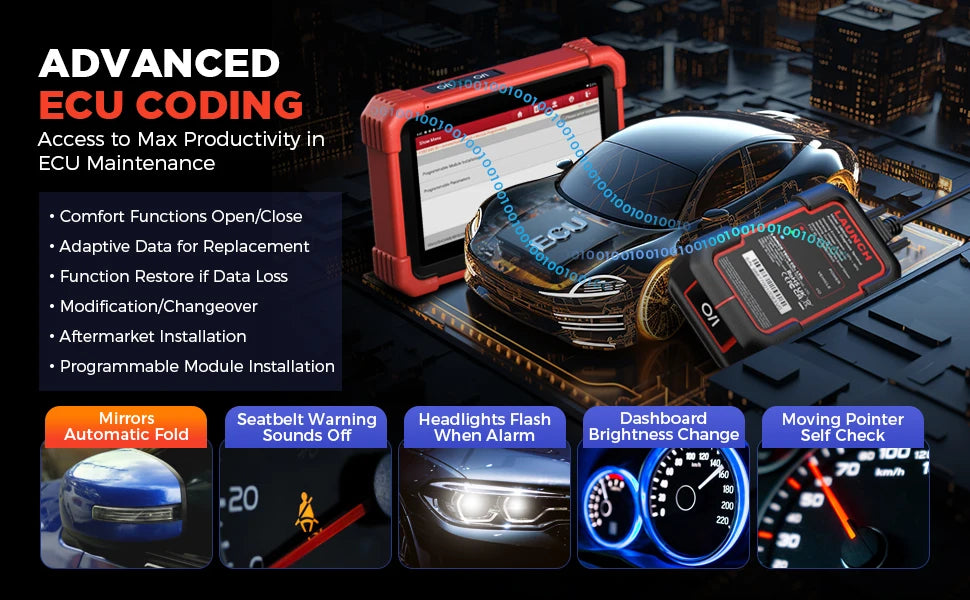 LAUNCH X431 CRP919X BT Diagnostic Tools Obd2 Scanner Automotive Code Reader ECU Coding Diagnosis obd Scan X431 PRO Launch 2025