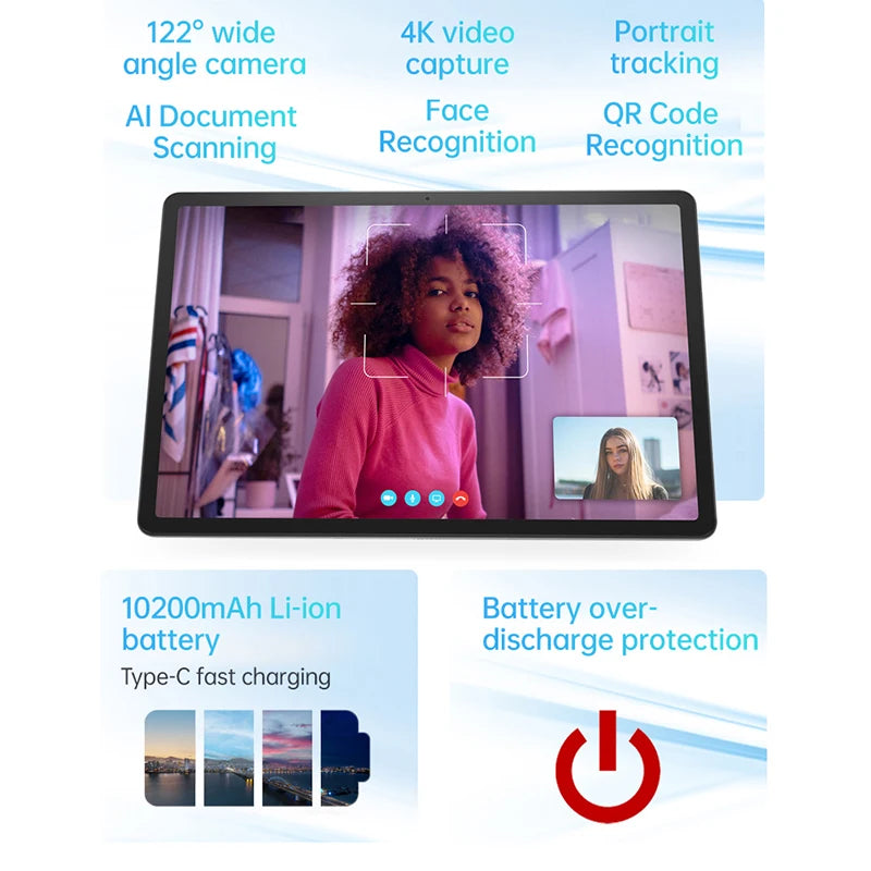 New Lenovo Tab Qitian K12/P12 TB370FU TAB 8GB 128GB/256GB MediaTek Dimensity 7050 Tablet 12.7" LCD Android 13 10200mAh Battery