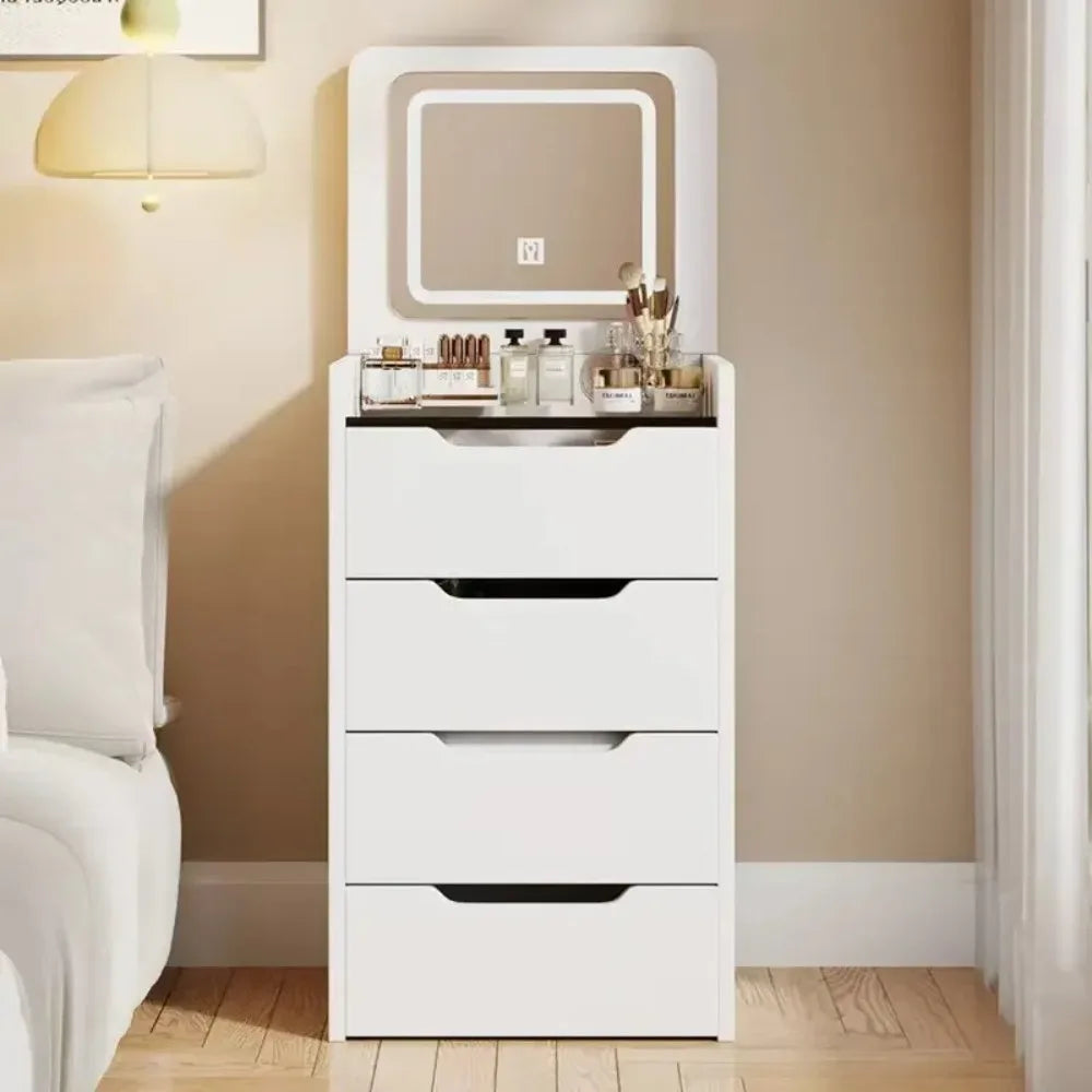 Wholesale Modern Dressing Table Bedroom Furniture White Color Makeup Vanity Makeup Table Vanities with Mirror