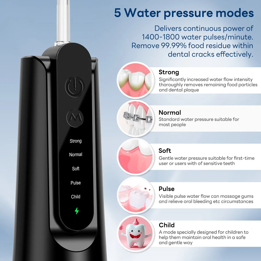 INSMART Water Flosser Dental Portable Oral Irrigator