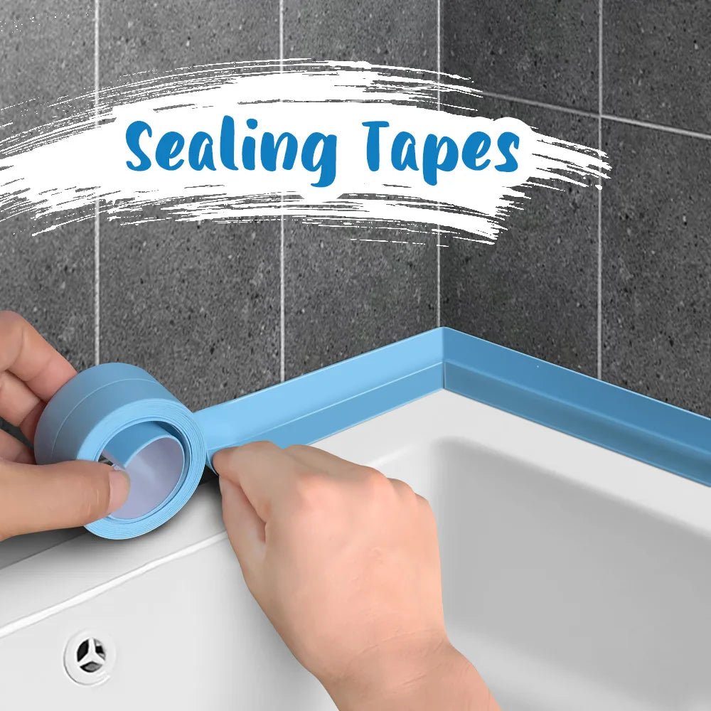 2.2x3.2mPVC Sealing Strip Tape For Bathroom Bath Toilet Kitchen Caulk Tape Self Adhesive Waterproof Wall Sticker Mold Proof Tape