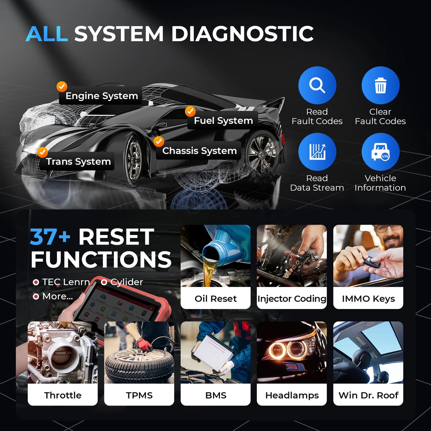 LAUNCH X431 PROS V5.0 Car Diagnostic Tools Automotive OBDII Scan Tool Auto Scanner OBD2 ECU Coding pk X431 V plus