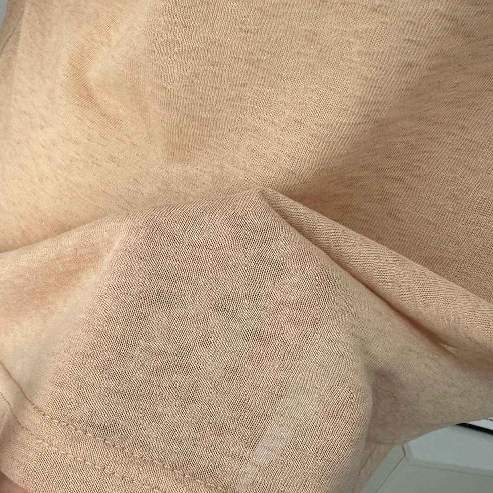 Hirsionsan 2025 Basic soft T Shirts Women Summer autumn Long Sleeves Loose Bottom Tees Ladies Casual Knitted Soft Woman Tops