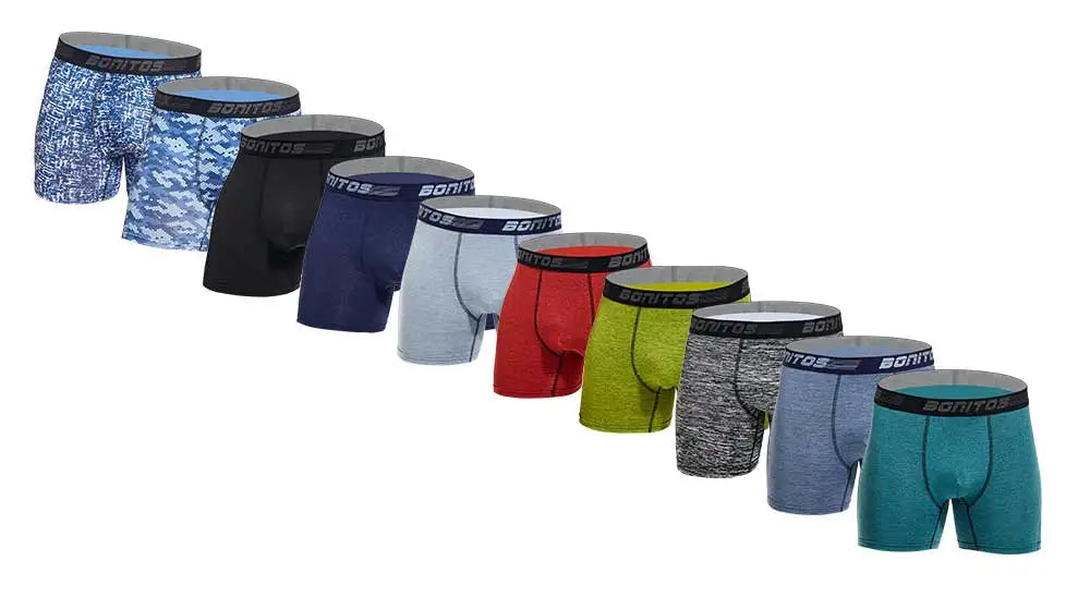 4pcs long boxers for men underwear plus size Men's panties sexy long leg underpants cotton Mens boxer shorts fashion male Trunk