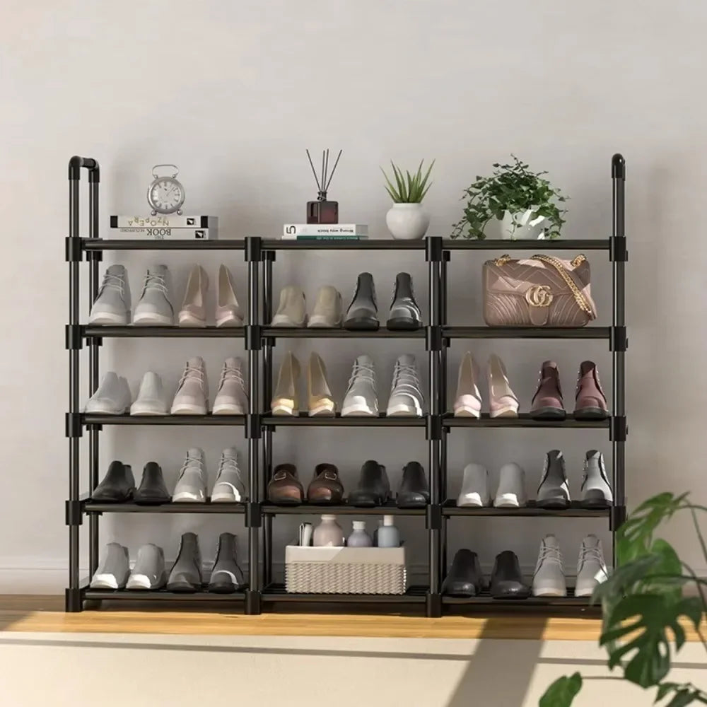 Metal Shoe Rack Multi-Layer High-capacity Organizer Shoes Racks Multi-function Simplicity Dormitory Living Room Storage Racks