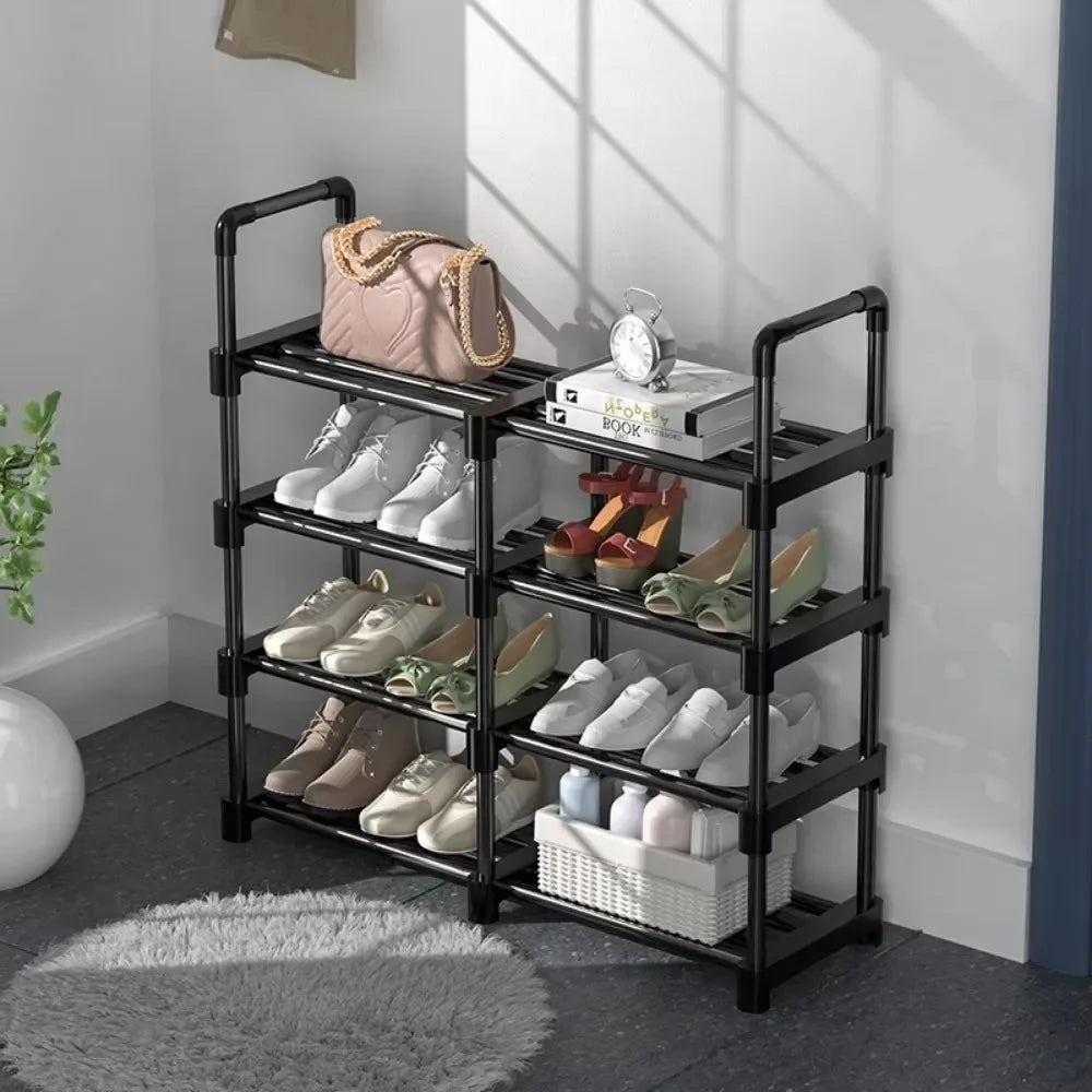 Metal Shoe Rack Multi-Layer High-capacity Organizer Shoes Racks Multi-function Simplicity Dormitory Living Room Storage Racks