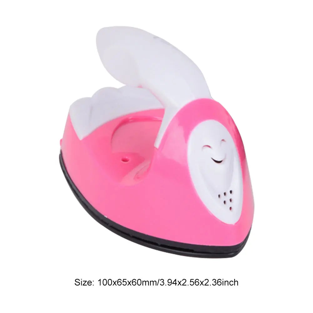 DIY Small Heat Press Iron Portable Electric Mini Travel Iron Versatile Rapid Heating-Up for Hot Drilling Name Cloth Stickers