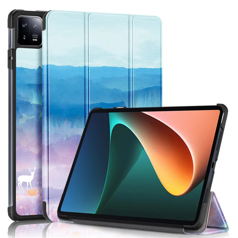 For xiaomi pad 6 case 2023 Folding PU Leather Smart Cover For Xiaomi Mi Pad 6 Tablet For Xiaomi Pad 6 Pro 11inch With Auto Wake