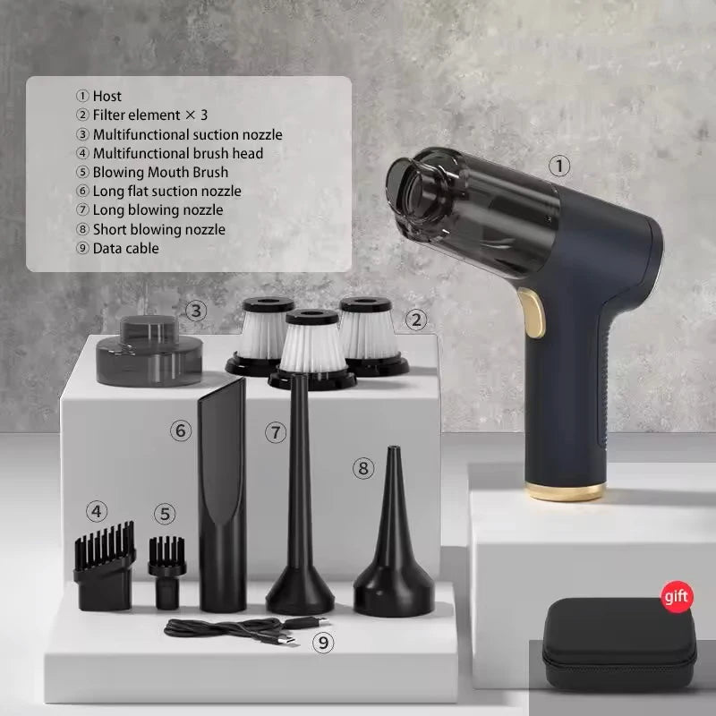 Xiaomi MIJIA Car Vacuum Cleaner 9in1 Portable Wireless Car Vacuum Cleaner Handheld Home Car Dual Use Vacuum Cleane