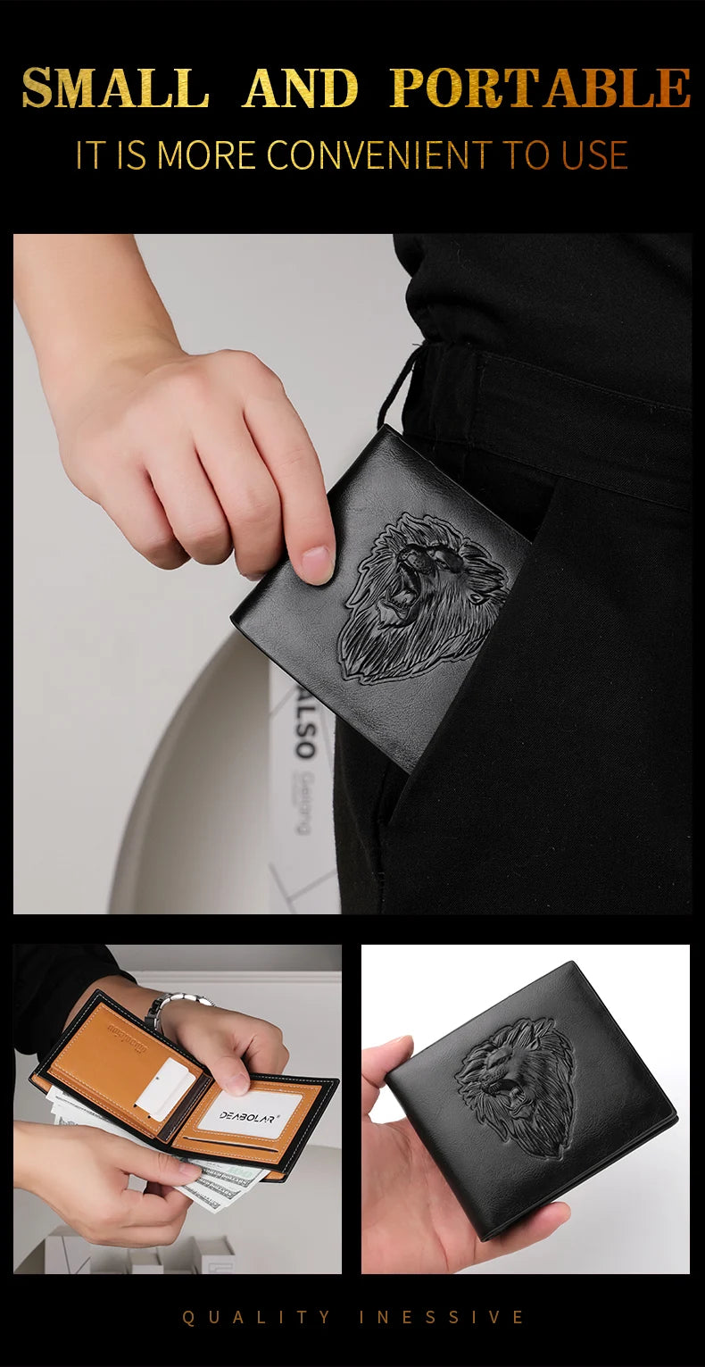 Men's PU Leather Wallets Are Fashionable And Personalized. They Are Perfect Gifts for Friends, Fathers or Boyfriends